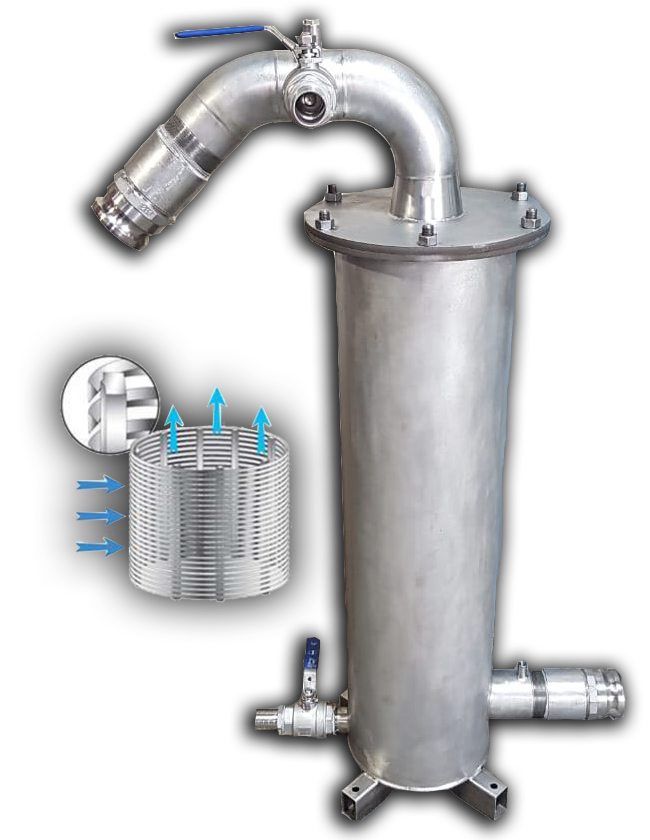 Установка щелевой фильтрации для растворов удобрений Фильтр для КАС и ЖКУ